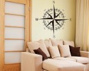 Compass Vinyl Decals Modern Wall Art Sticker